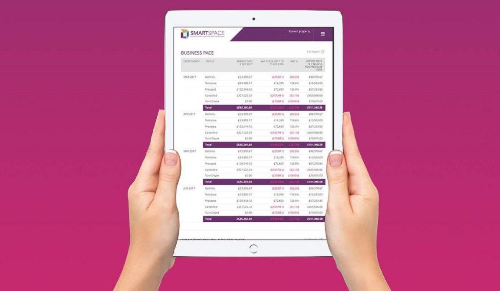 iPad app mockup