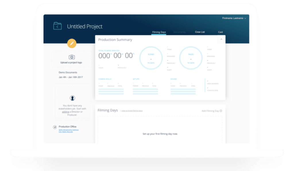 web dashboard