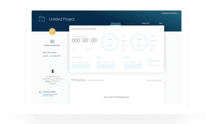 web dashboard