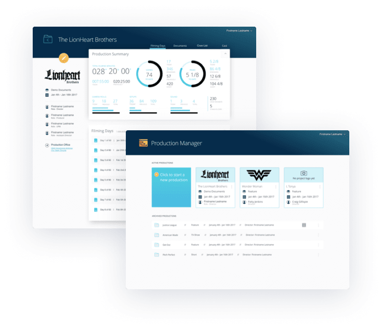 web dashboard