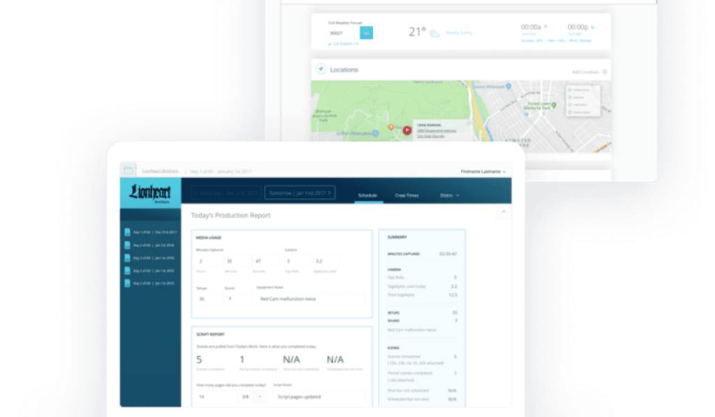 web dashboard