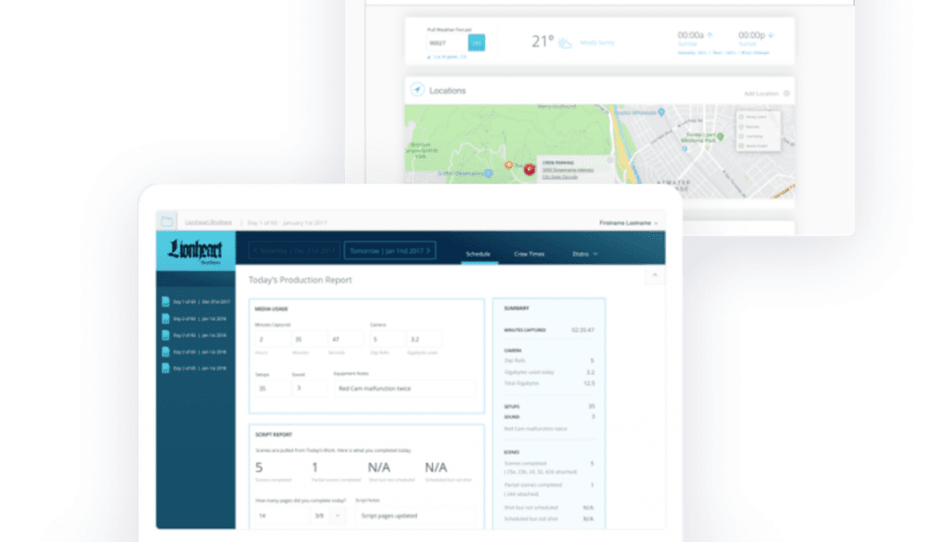 web dashboard