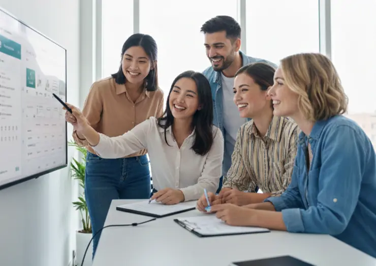 Business Professional Managing AWS Cloud Platform Services